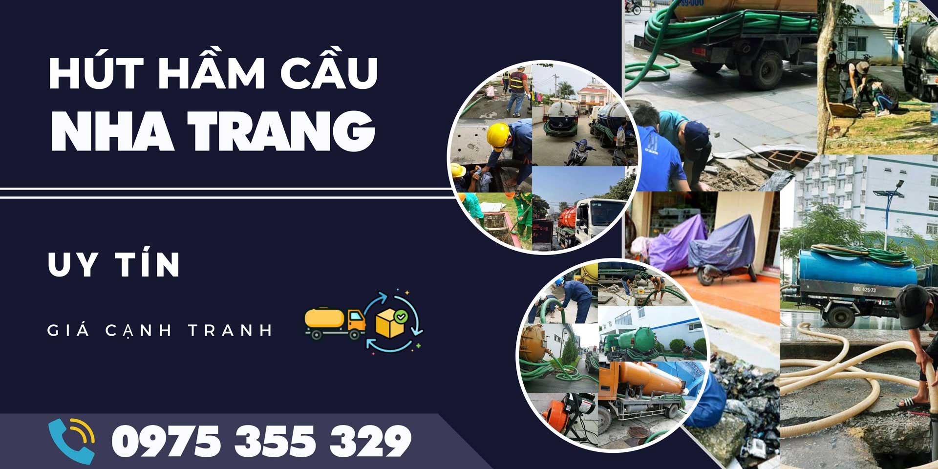 Công Ty Hút Hầm Cầu Nha Trang, Khánh Hòa Giá Rẻ - Sạch Sẽ - Nhanh Chóng