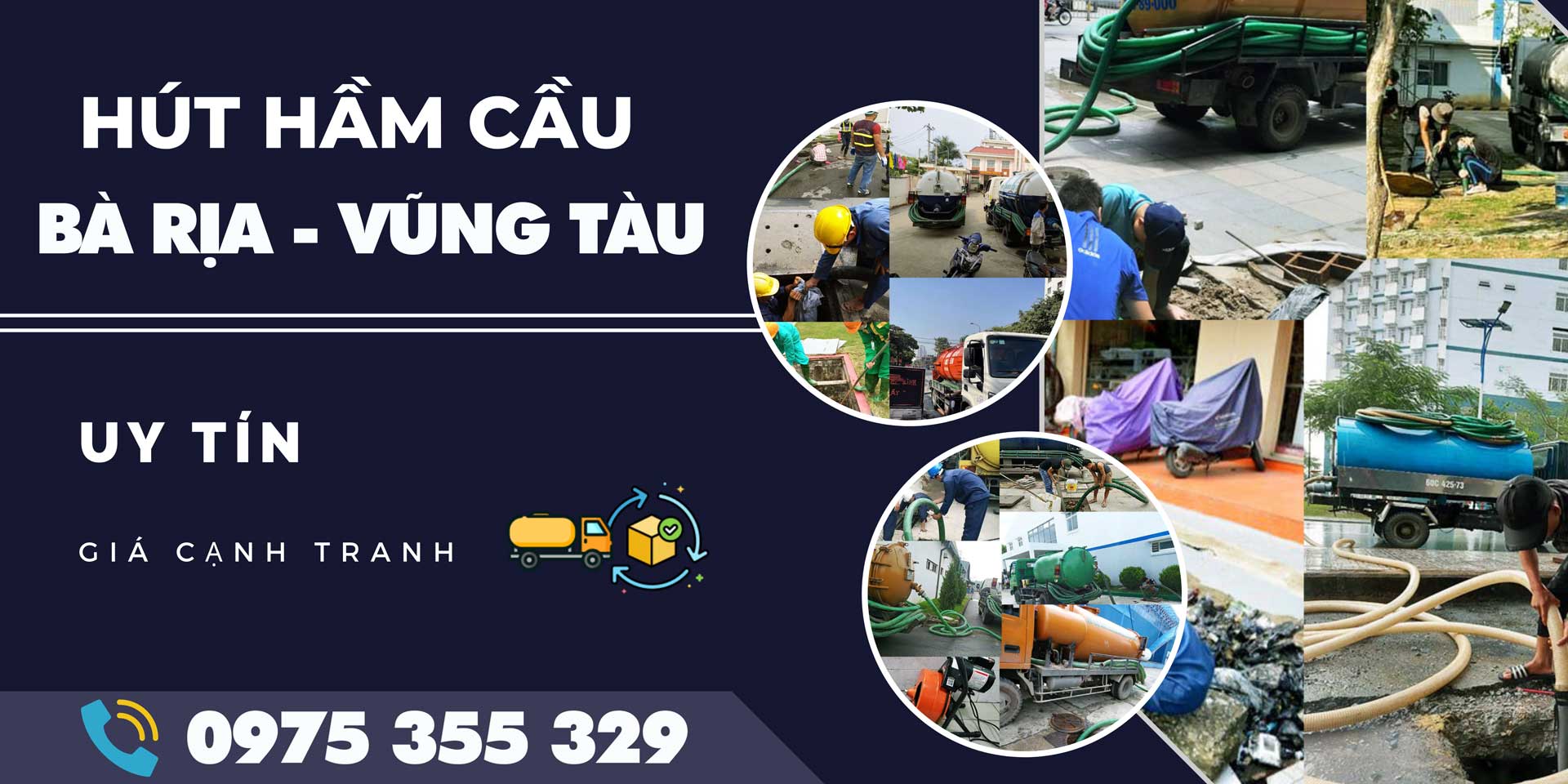 Dịch Vụ Hút Hầm Cầu Bà Rịa - Vũng Tàu Giá Rẻ - Sạch Sẽ Đáy Hầm - Nhanh Chóng