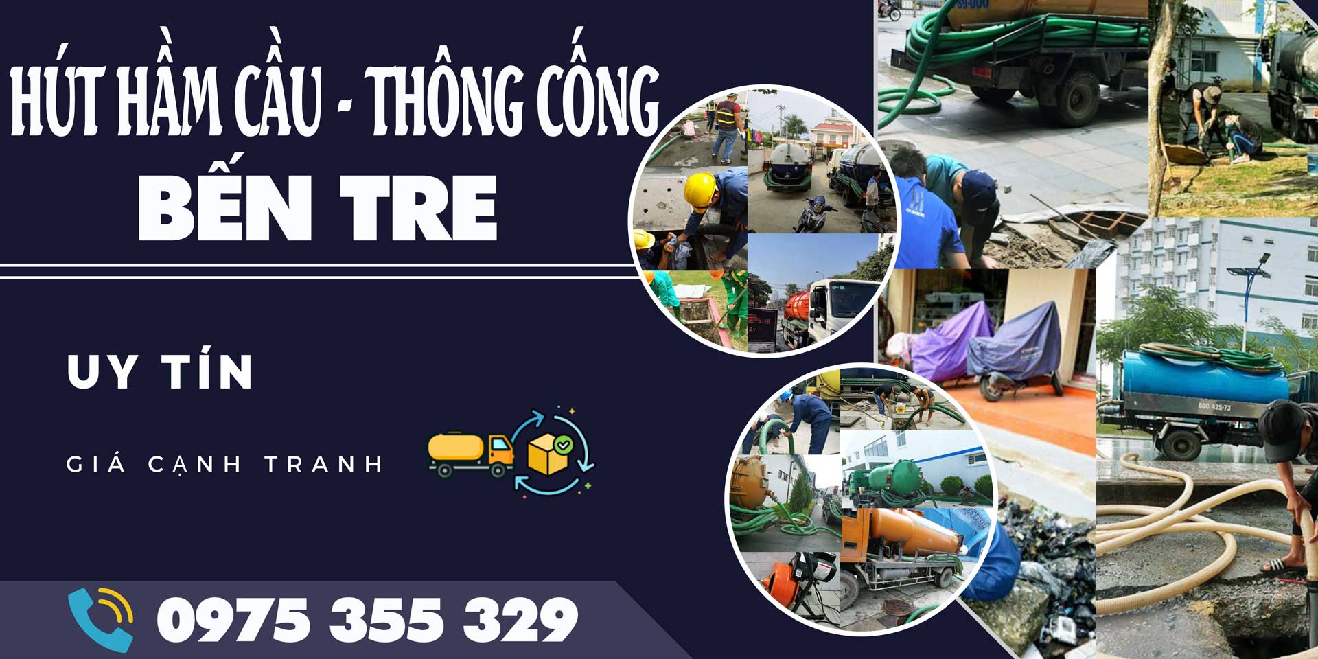Dịch Vụ H&uacute;t Hầm Cầu Bến Tre Sạch Sẽ Đ&aacute;y Hầm, Gi&aacute; Rẻ, Nhanh Ch&oacute;ng 24/7