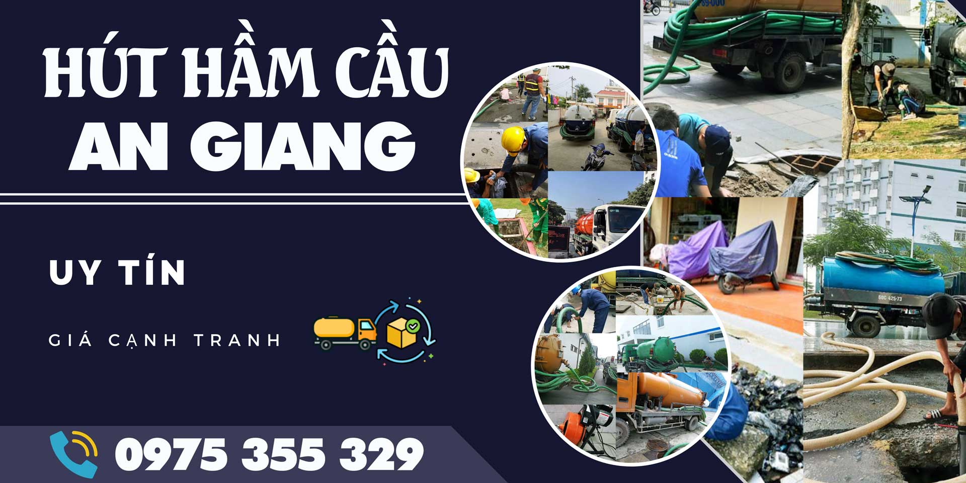 Dịch Vụ Hút Hầm Cầu An Giang Giá Rẻ, Sạch Sẽ Đáy Hầm Nhanh Chóng 24/7