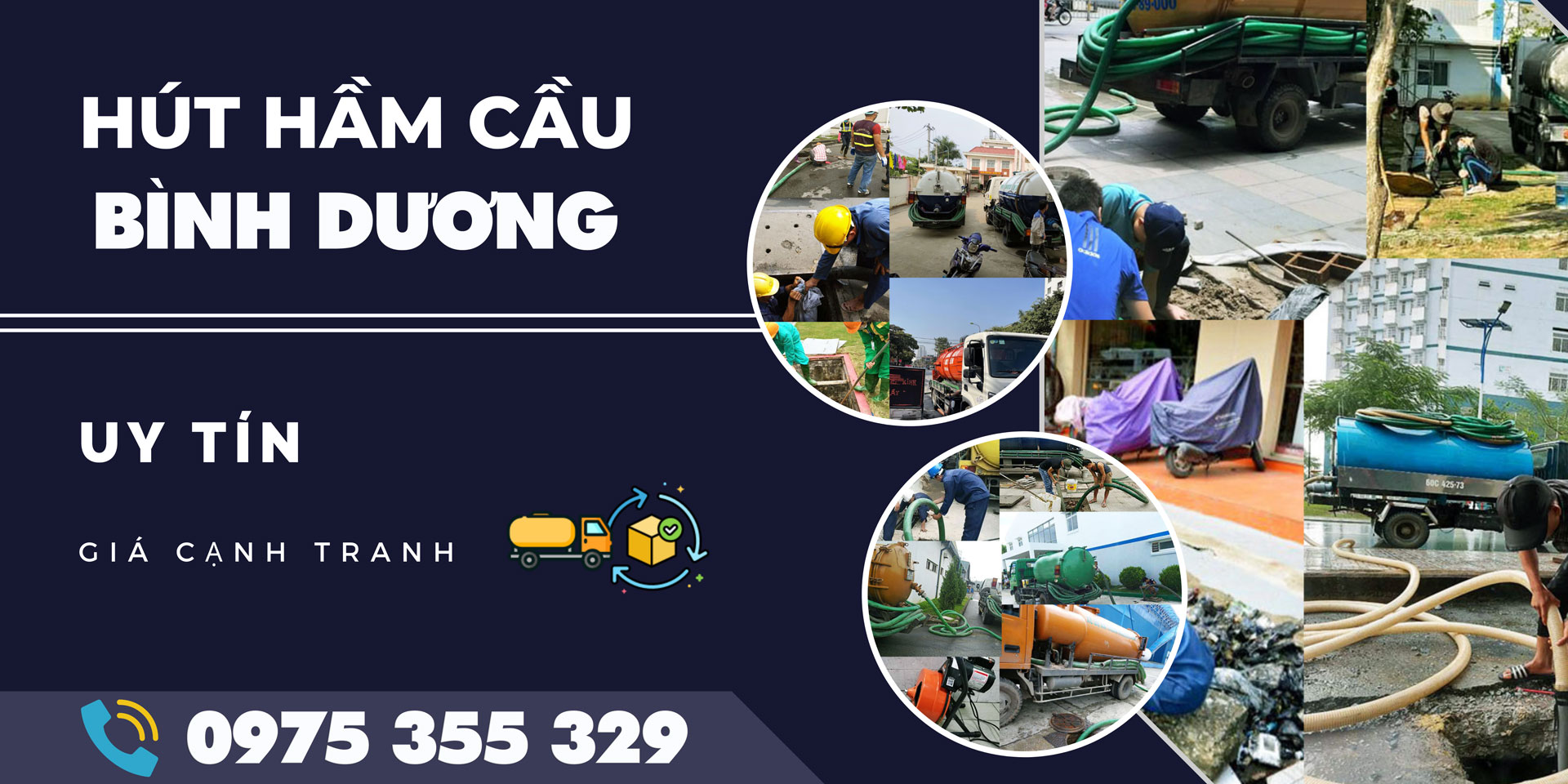 Hút Hầm Cầu Bình Dương Giá Rẻ, Hút Sạch Sẽ Đáy Hầm Trọn Gói